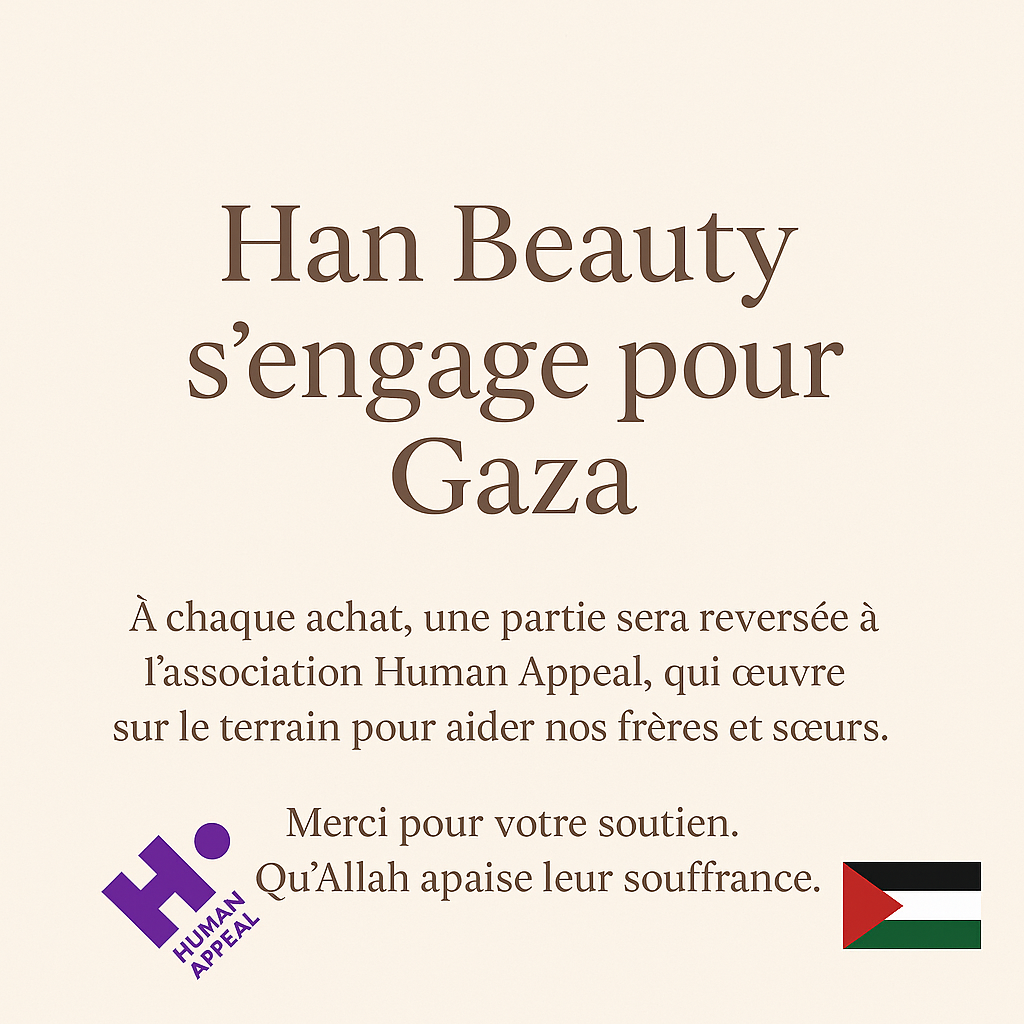 Han Beauty s’engage pour Gaza : un achat, un geste solidaire