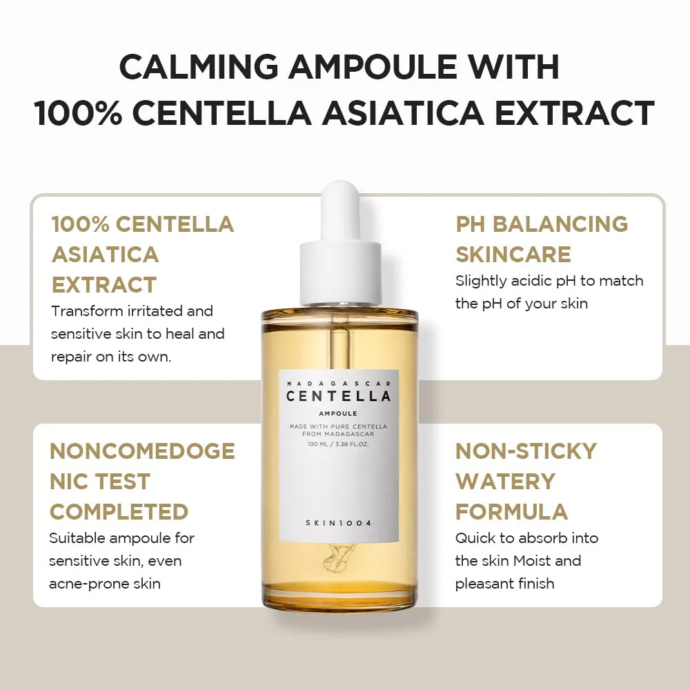 SKIN1004 Madagascar Centella Ampoule 55ml – Sérum Apaisant et Hydratant