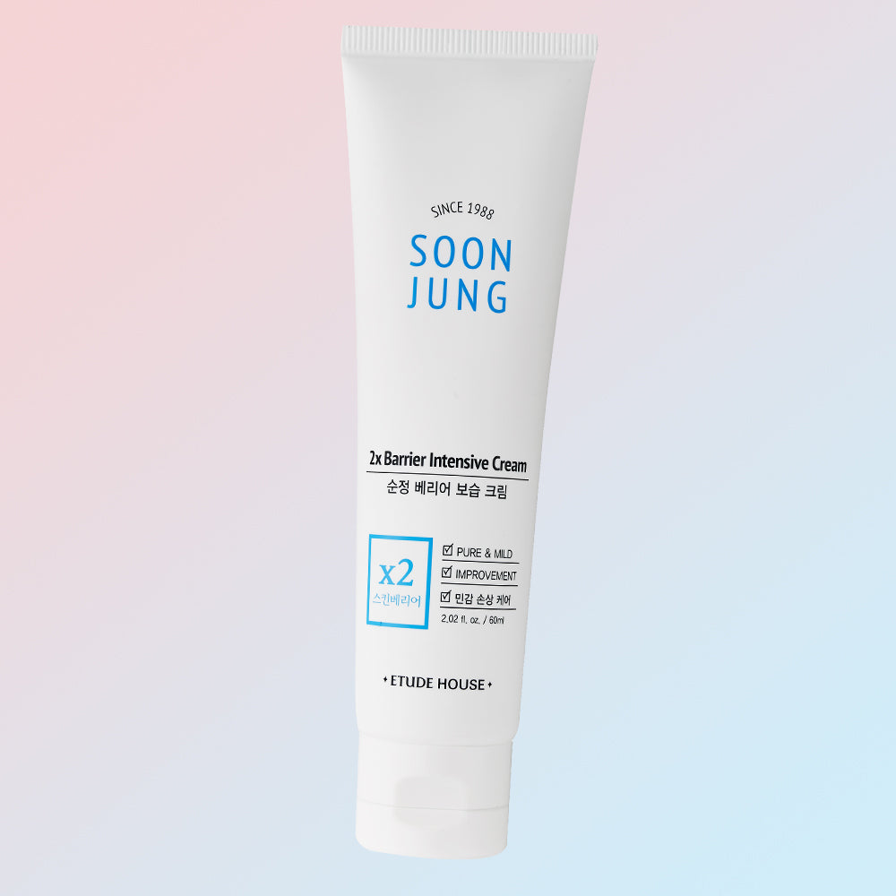 Etude House SoonJung 2x Barrier Intensive Cream 60ml – Crème Apaisante & Réparatrice