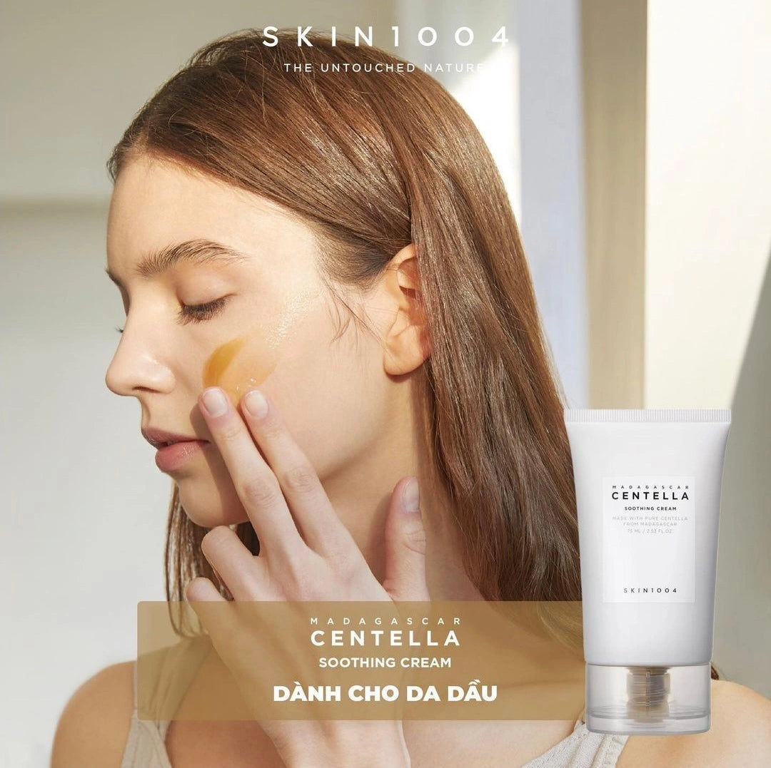 SKIN1004 Madagascar Centella Soothing Cream 75ml – Crème Apaisante et Hydratante pour Peau Sensible