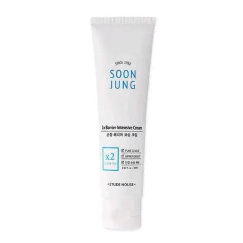 Etude House SoonJung 2x Barrier Intensive Cream 60ml – Crème Apaisante & Réparatrice