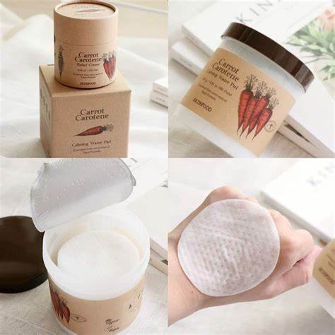 SKINFOOD Carrot Pad – Disques Apaisants à la Carotte 60pcs