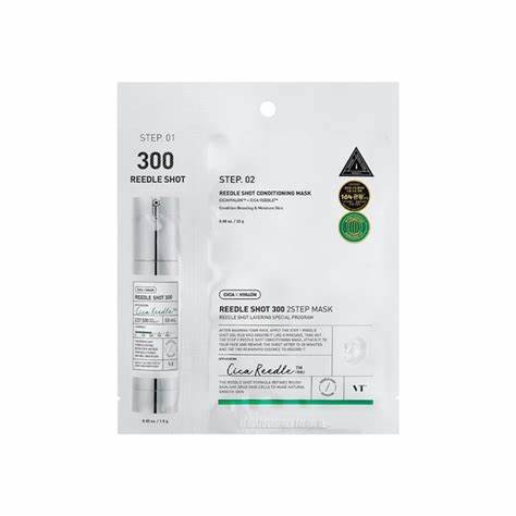 VT Cosmetics Mild Reedle Shot 300 2-Step Mask – Masque Facial Apaisant et Hydratant