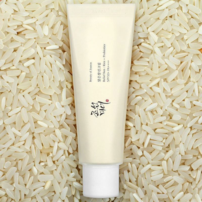 Beauty of Joseon Relief Sun : Rice + Probiotics SPF50+ PA++++ – Crème Solaire Hydratante & Apaisante