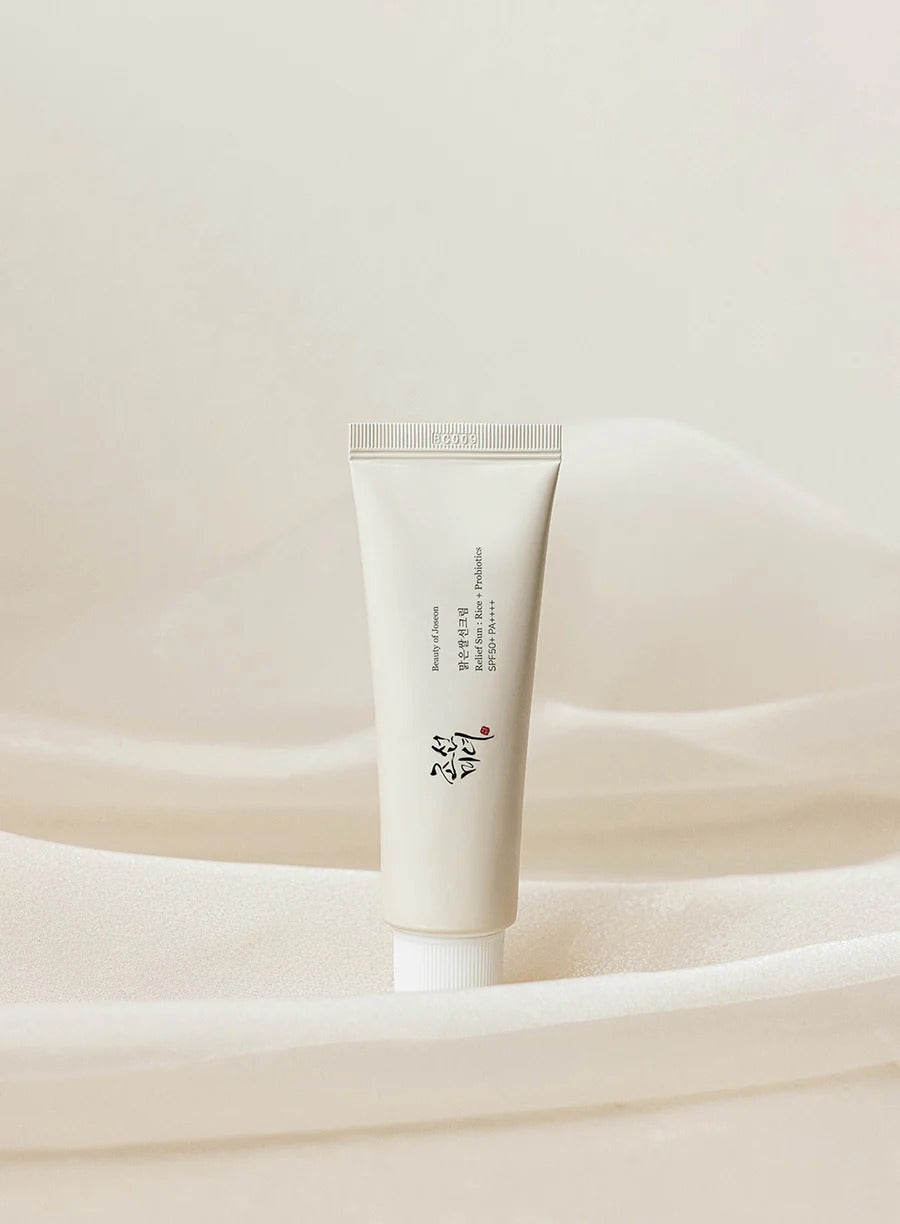 Beauty of Joseon Relief Sun : Rice + Probiotics SPF50+ PA++++ – Crème Solaire Hydratante & Apaisante