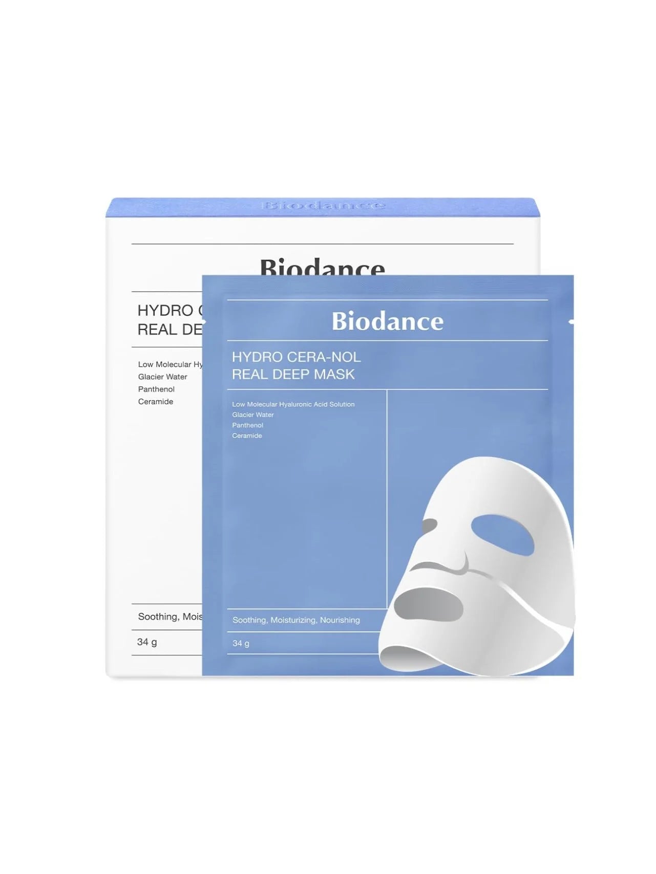 Biodance Hydro Cera-Nol Real Deep Mask – Maschera idrogel lenitiva e idratante