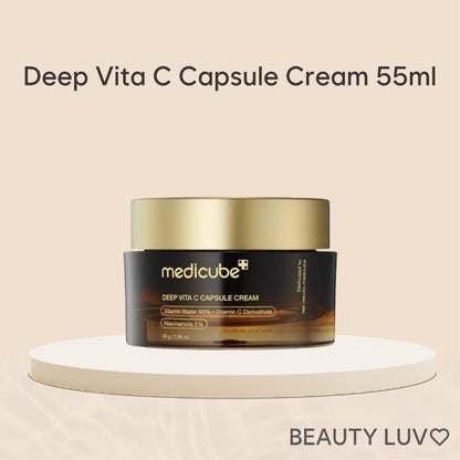 Medicube Deep Vita C Capsule Cream 55g – Crème Éclat à la Vitamine C pour Teint Uniforme