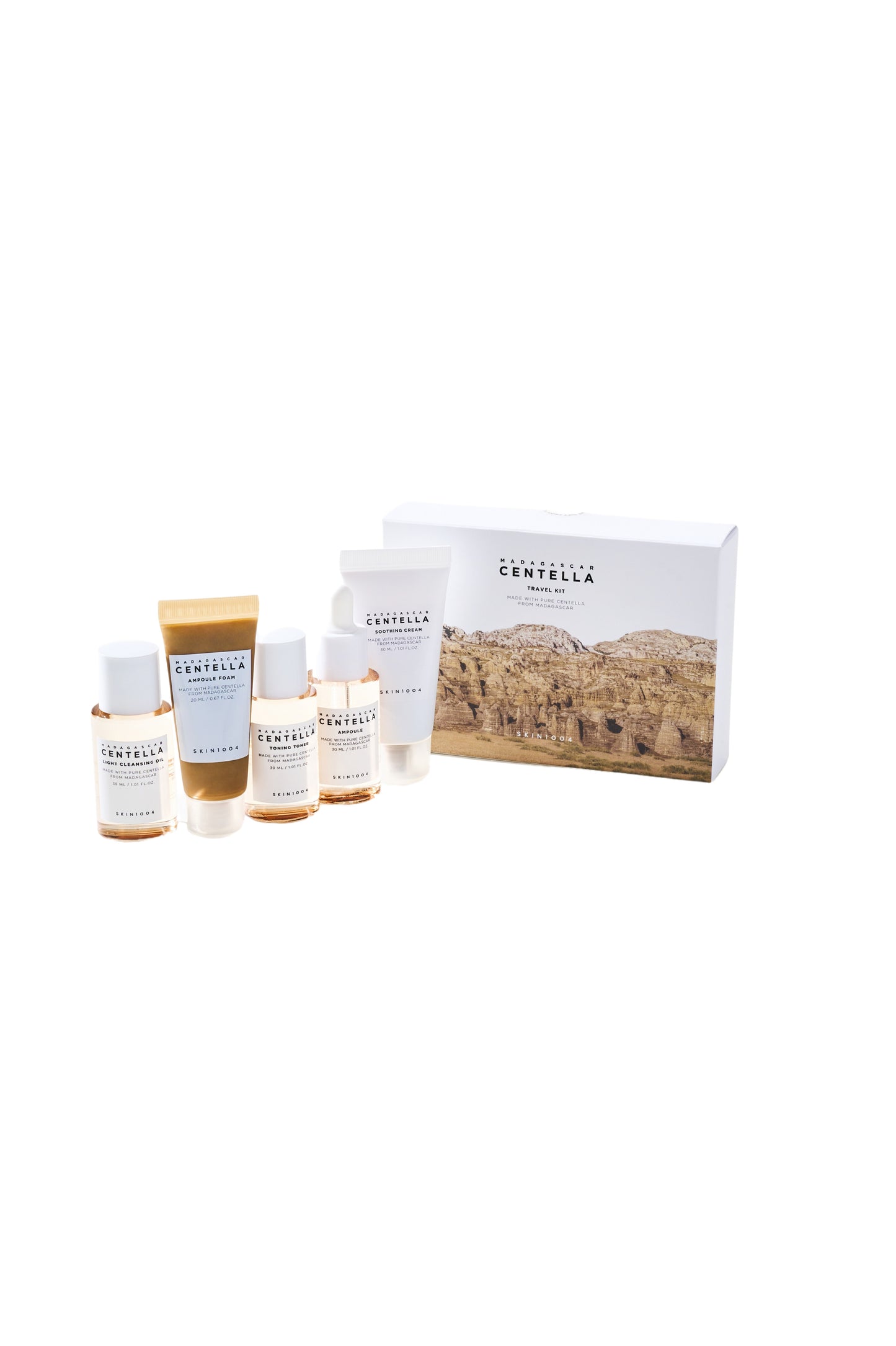SKIN1004 Madagascar Centella Travel Kit – Coffret Soin Complet Apaisant en Format Voyage