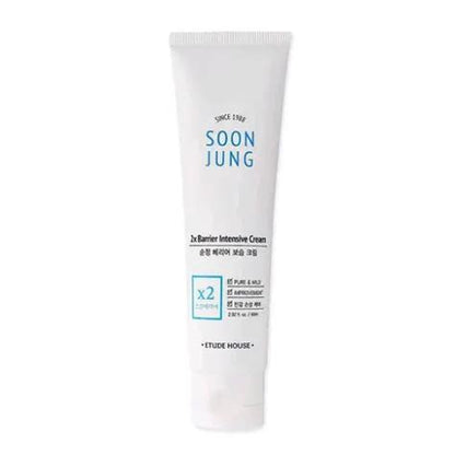 Etude House SoonJung 2x Barrier Intensive Cream 60ml – Crème Apaisante & Réparatrice